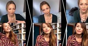 Kristin Kreuk Instagram Live with Laura Vandervoort 2020 - Smallville Reunion Lana Lang & Supergirl