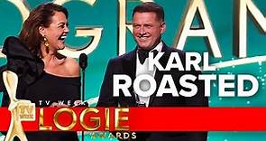 Chrissie Swan roasts Karl as they present award | TV Week Logie Awards 2022