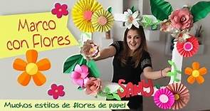 Marco para Fotos con Flores de Papel :: Chuladas Creativas :: Artemio