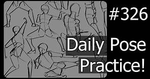 【Drawing Stream】Daily Pose Practice with #POSEMANIACS!【Learning to Draw One Day at a Time - 326】