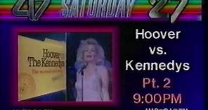 WMDT-TV / W27AJ-TV - Hoover vs. the Kennedys promo (November 1987, :05)