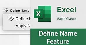 Define Name Feature Excel