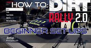 Dirt Rally 2.0 Beginner Set-up Tips