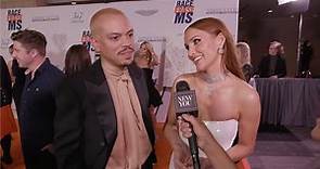 Evan Ross and Ashlee Simpson Ross Interview at the Race to Erase MS Event