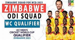 ZIMBABWE Cricket Team SQUAD For World Cup Qualifier | ICC Cricket World Cup Qualifier in Zimbabwe