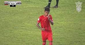 Maung Maung Lwin with an inch-perfect free-kick in stoppage time!