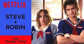 Steve and Robin's Best Moments in Stranger Things | Netflix