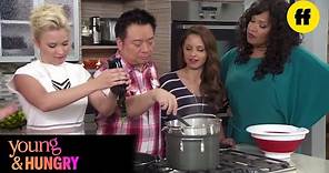 Young & Hungry | Young & Foodie Food Bomb on the Set of Young & Hungry | Freeform
