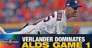 Astros' Justin Verlander (7 IP, 0 R, 8 Ks) shuts down Rays in ALDS Game 1 | Postseason Highlights