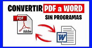 🥇 Convertir PDF a Word y de Word a PDF Sin Programas con PDF Candy Online ✅⚡