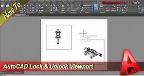 AutoCAD Lock And Unlock Viewport