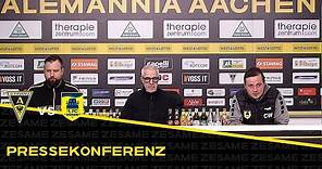 Pressekonferenz nach Alemannia Aachen - 1. FC Düren