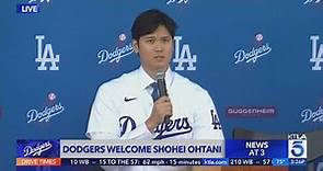 Los Angeles Dodgers officially introduce Shohei Ohtani