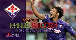 ⑩ Manuel Rui Costa ● Top 25 Gol with AC Fiorentina
