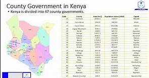 The County Government -Kenya