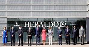 Los reyes visitan la rotativa del diario Heraldo de Aragón