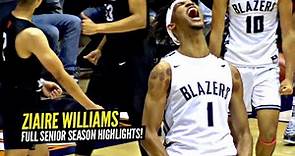 Ziaire Williams DEMANDS Your Respect! Top 5 Player In America Full Senior Year Highlights!
