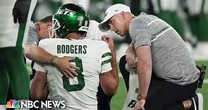 Aaron Rodgers suffers serious injury during New York Jets debut