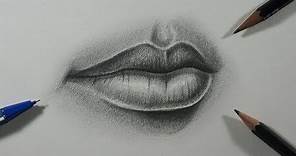 Cómo Dibujar Labios Realistas a Lápiz Paso a Paso - Tutorial de Dibujo