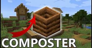 How To Use A COMPOSTER In Minecraft 1.16