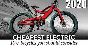 10 Cheapest Electric Bicycles on Sale in 2020 (Price and Range Comparison)