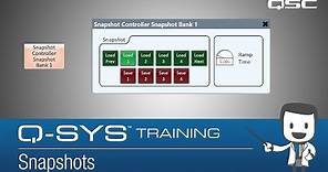 Q-SYS: Control Overview - Part A (Snapshots)