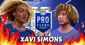 FIFA 22 Xavi Simons Pro Clubs Creation
