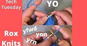 Yarnover (YO) vs yfwd, yrn, and yon // Technique Tuesday