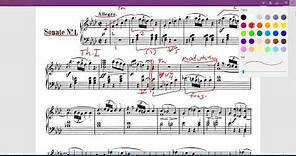 Musical Overview: Beethoven Sonata No. 1, first movement (Op.2 No.1)