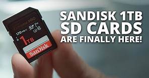 SanDisk has finally released their 1TB Extreme Pro SD Cards