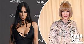 Kim Kardashian ticked off Anna Wintour after holding up Victoria Beckham fashion show