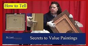How to Tell and Value Paintings when Thrifting | Secrets from the expert Dr. Lori