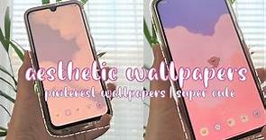 aesthetic wallpapers | pink peachy theme | super cute | pinterest wallpapers