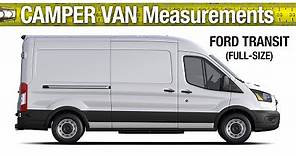 Ford Transit Van Measurements Interior Dimensions Van Build Campervan