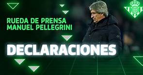 Pellegrini: "No hay que hacer cálculos o estadísticas, sino ganar el próximo partido al Celta"