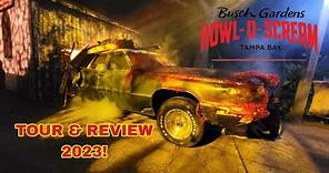 Busch Gardens Tampa Bay Howl-O-Scream Tour & Review 2023!