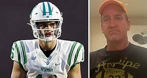 Peyton Manning talks working out with his nephew Arch and his commitment to Texas 🏈