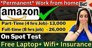 Amazon Part or Full time job~Work from home jobs 2023~Amazon jobs 2023~ Amazon Part time job