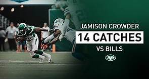 Jamison Crowder Ties Franchise Record With 14 Catches Vs. Bills | New York Jets | NFL