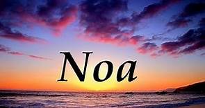 Noa, significado y origen del nombre