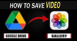 How to Download Videos from Google Drive to iPhone Camera Roll