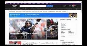 Editing Team Settings in Yahoo! Fantasy Football