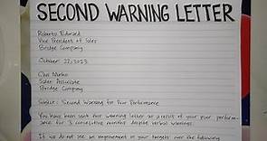 How To Write A Second Warning Letter Step by Step Guide | Writing Practices