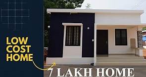 Graceful low budget single story home built for 7 Lakh | Video tour