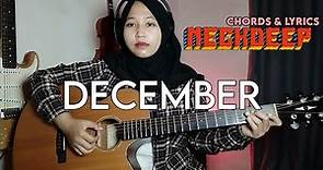 December - Neck Deep | Easy Guitar Chords with Lyrics | Guitar Play Along