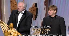 Elton John and Tim Rice Win Original Song: 1995 Oscars