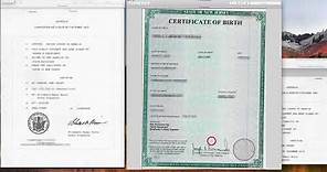 How to apostille a New Jersey Birth Certificate signed by Joseph A. Komosinski