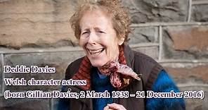 Deddie Davies Welsh character actress dead