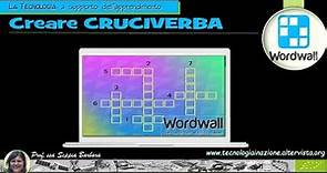 Cruciverba con Wordwall - PER ALUNNI