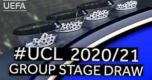 UEFA CHAMPIONS LEAGUE 2020/21 Group Stage Draw & UEFA Awards